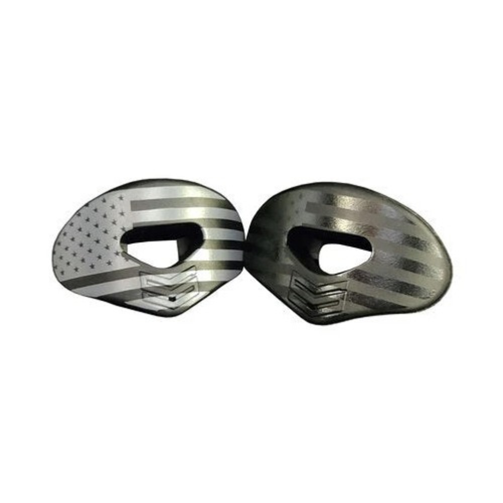 Soldier Sports America Lip Protector Mouthguard - 2 Pack, Black/White, One Size